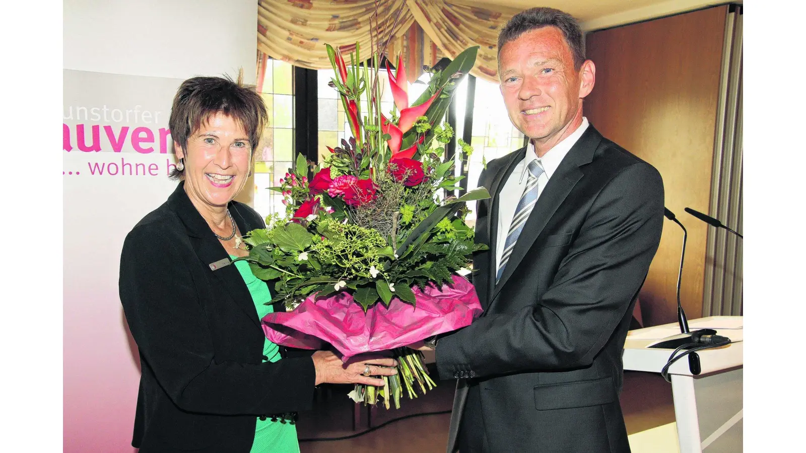 Für den Bauverein verdient gemacht (Foto: gi)