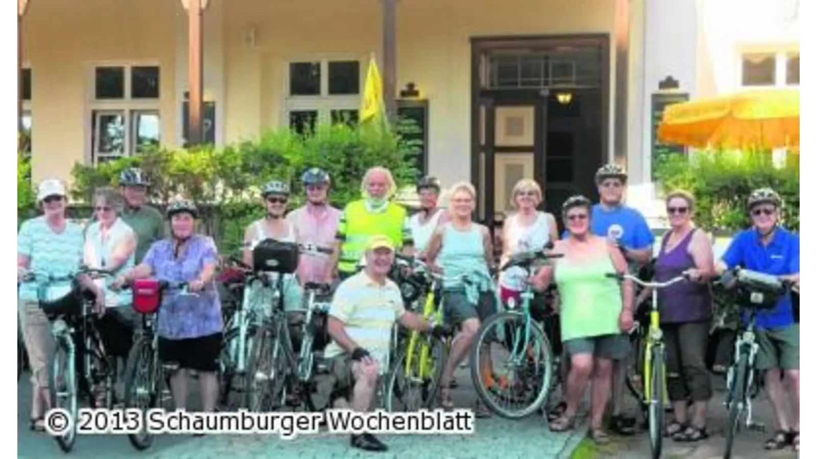 Radwandergruppe auf großer Fahrt (Foto: bt)
