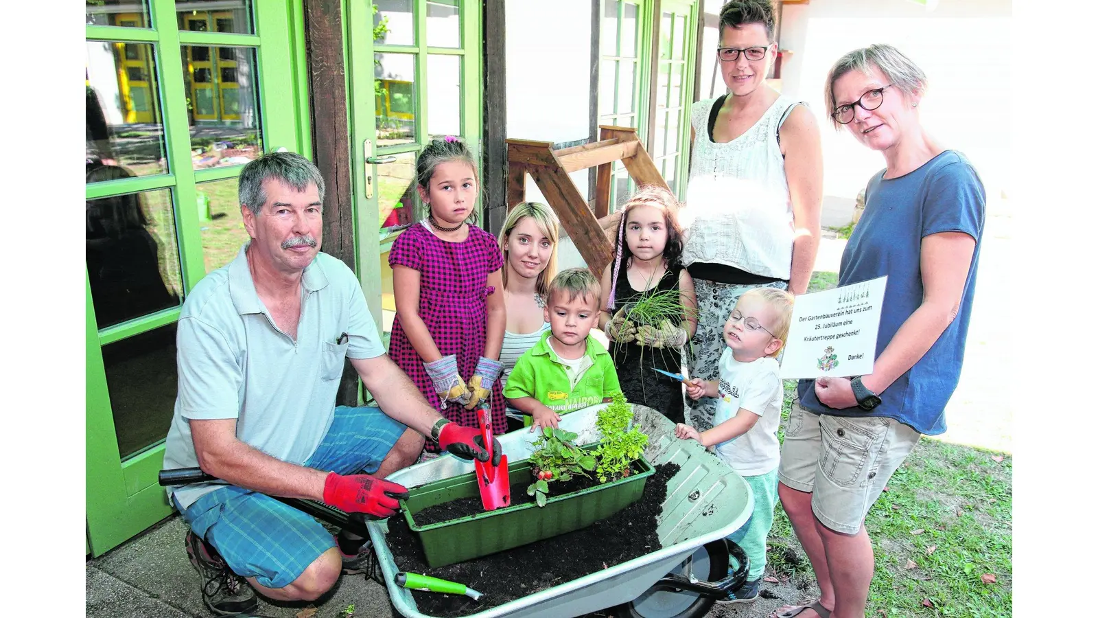 Grünes Präsent zum 25-jährigen Jubiläum (Foto: bb)