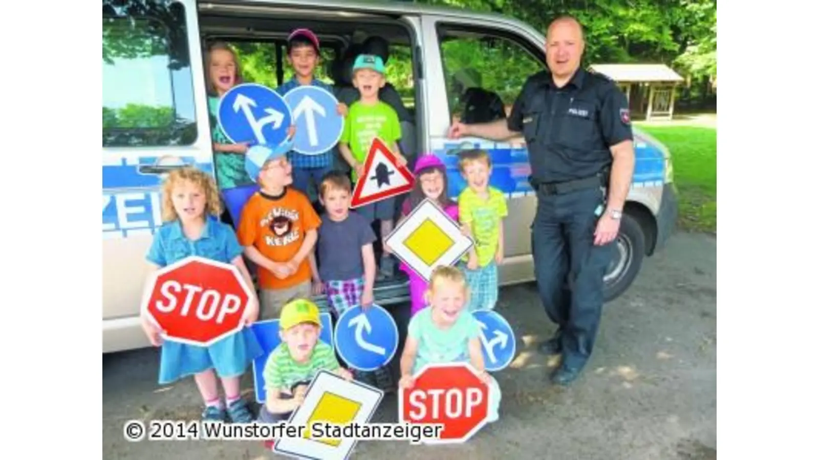 Verkehrserziehung im Kindergarten (Foto: gi)