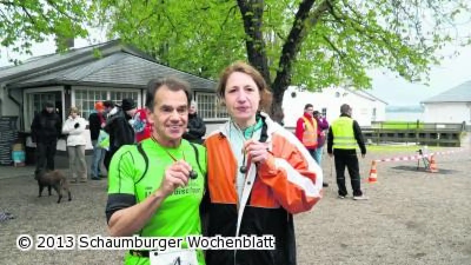 Schnellen Schrittes um die Insel Wilhelmstein (Foto: red)