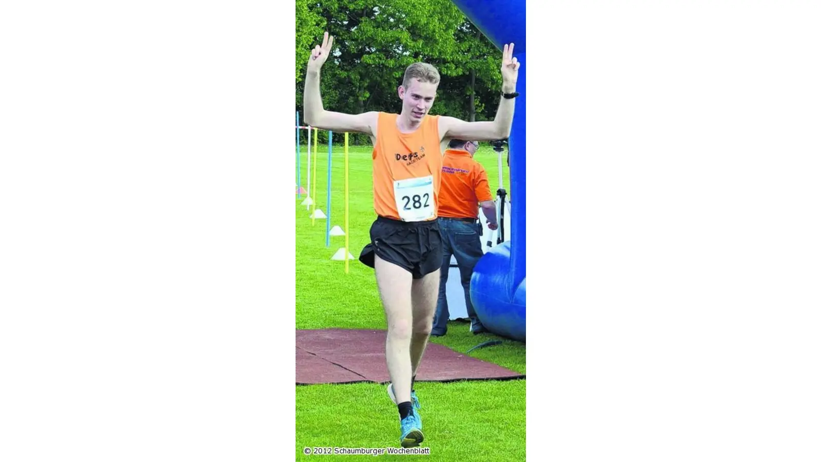 Daniel Ulbrich gewinnt die Sieben-Kilometer-Strecke (Foto: bt)