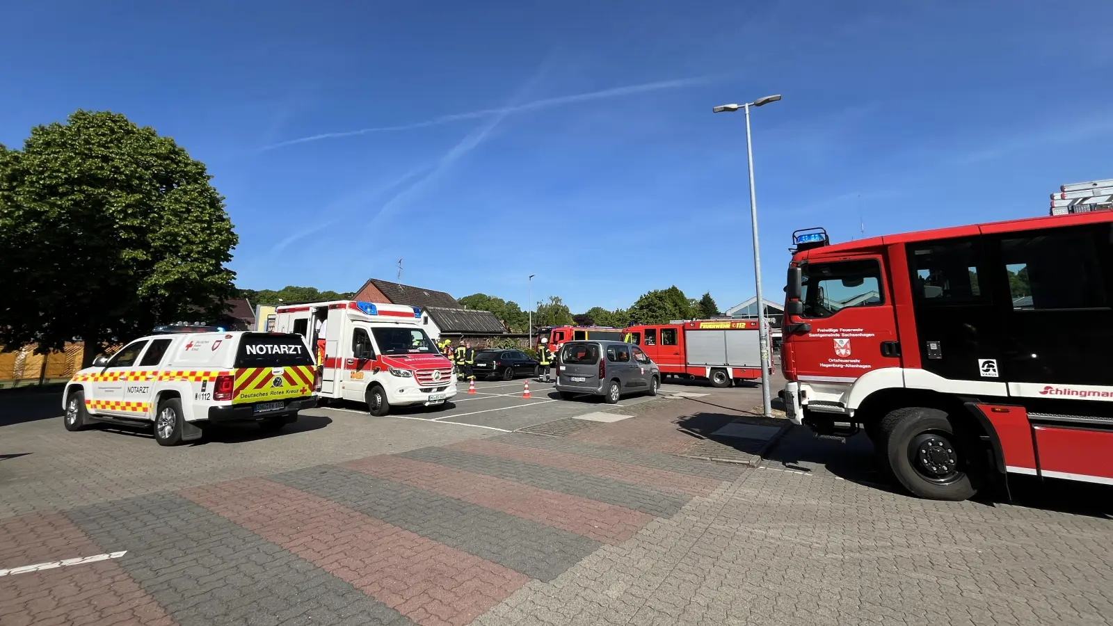 Die Einsatzstelle in Hagenburg. (Foto: Feuerwehr)