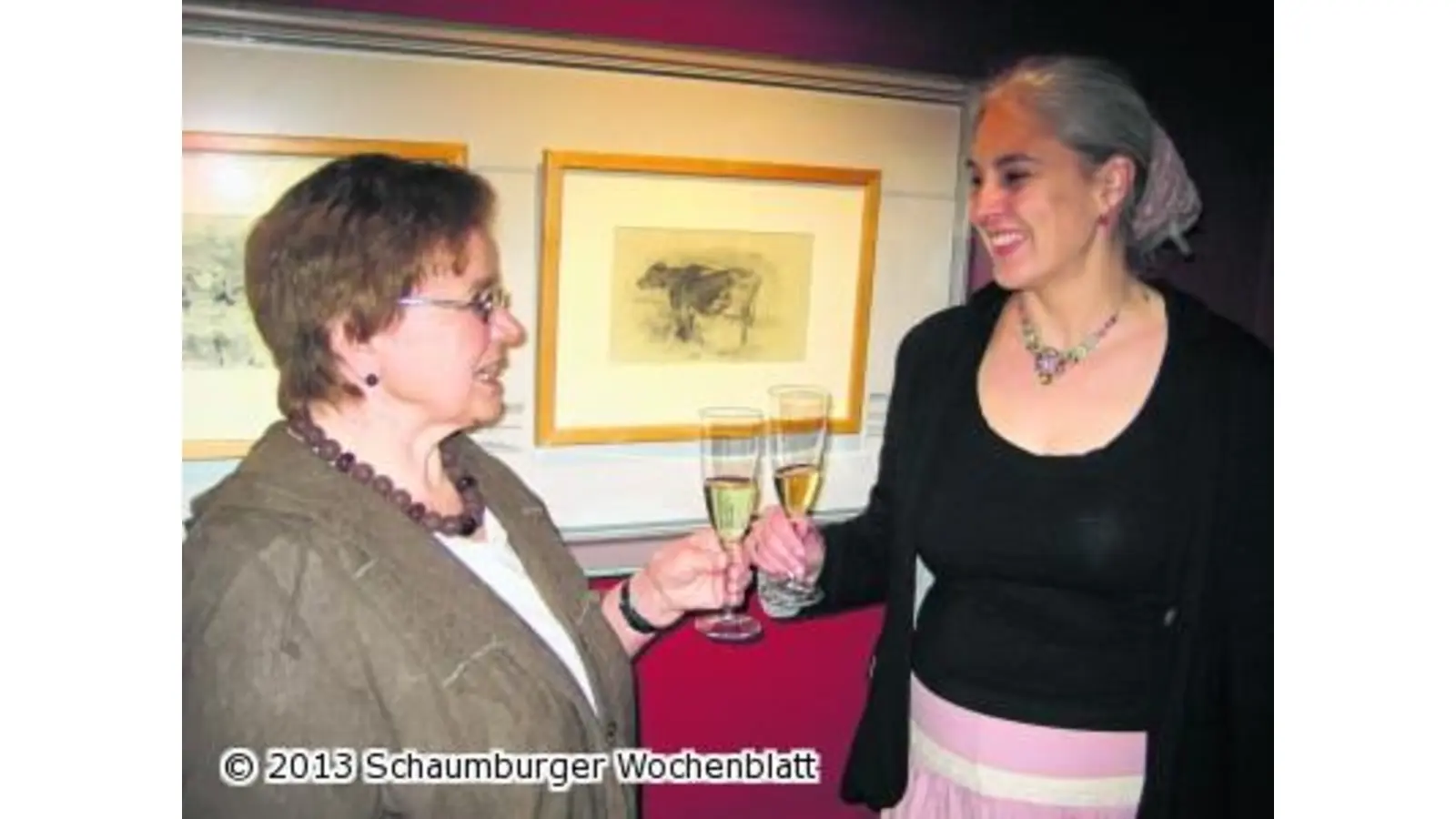 Die Kuh im Fokus des Malers Busch (Foto: ro)