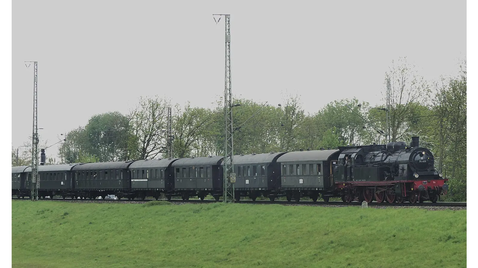 Sonderfahrt mit einer Dampflok der Baureihe 78. (Foto: privat)