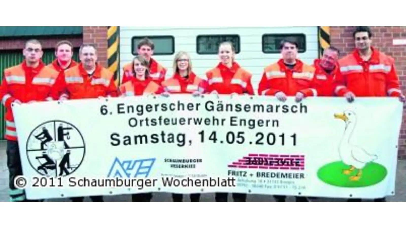 Erneut Engerscher Gänsemarsch (Foto: ste)