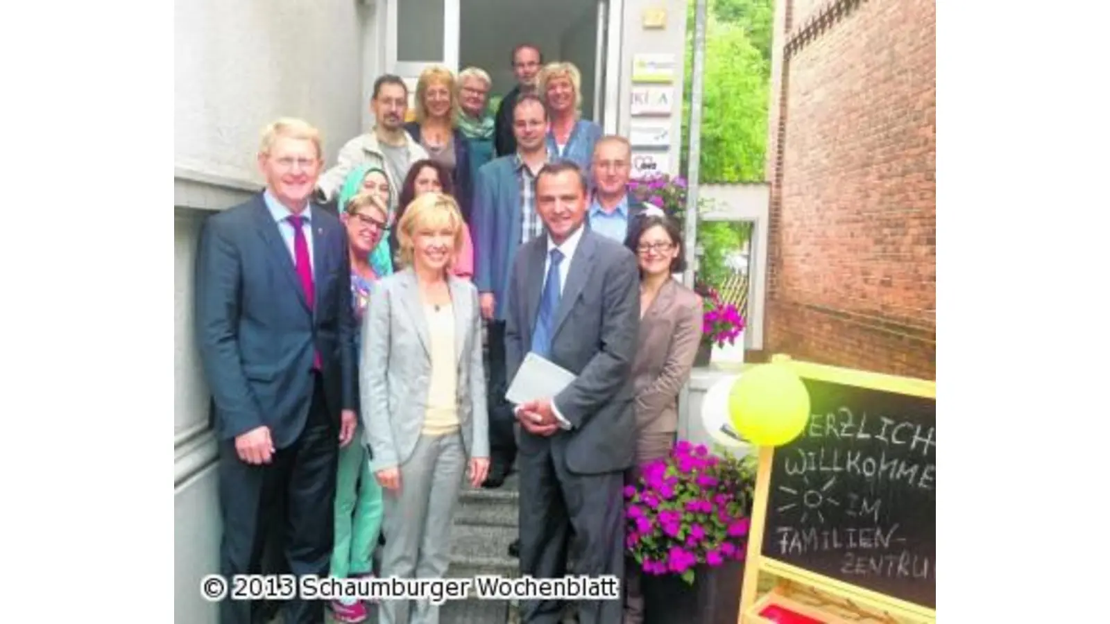 Doris Schröder-Kopf zu Besuch im Familienzentrum (Foto: red)