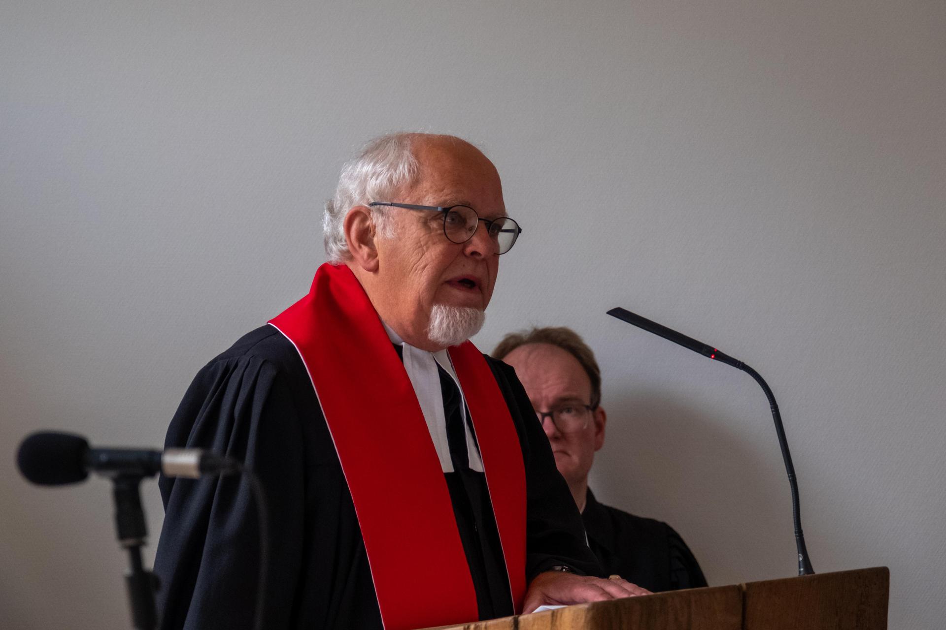 Feierlichkeiten zu 50 Jahre Gemeinde St. Johannes: Joachim Breithaupt, einer der ersten Pastoren. (Foto: privat)