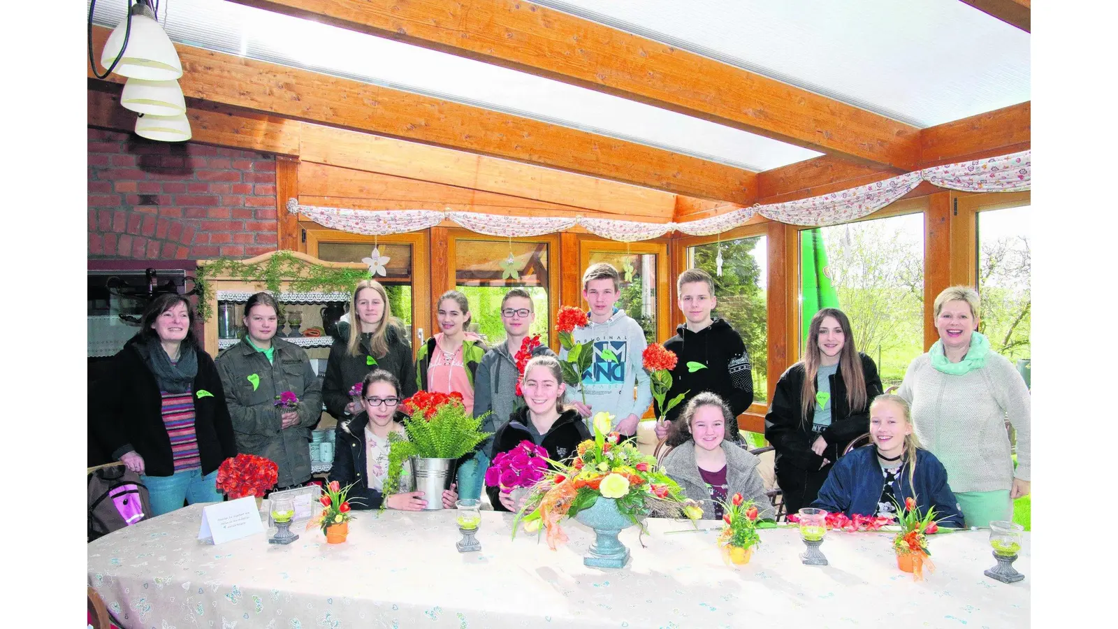 Schüler besuchen Floristikmeisterin (Foto: gi)