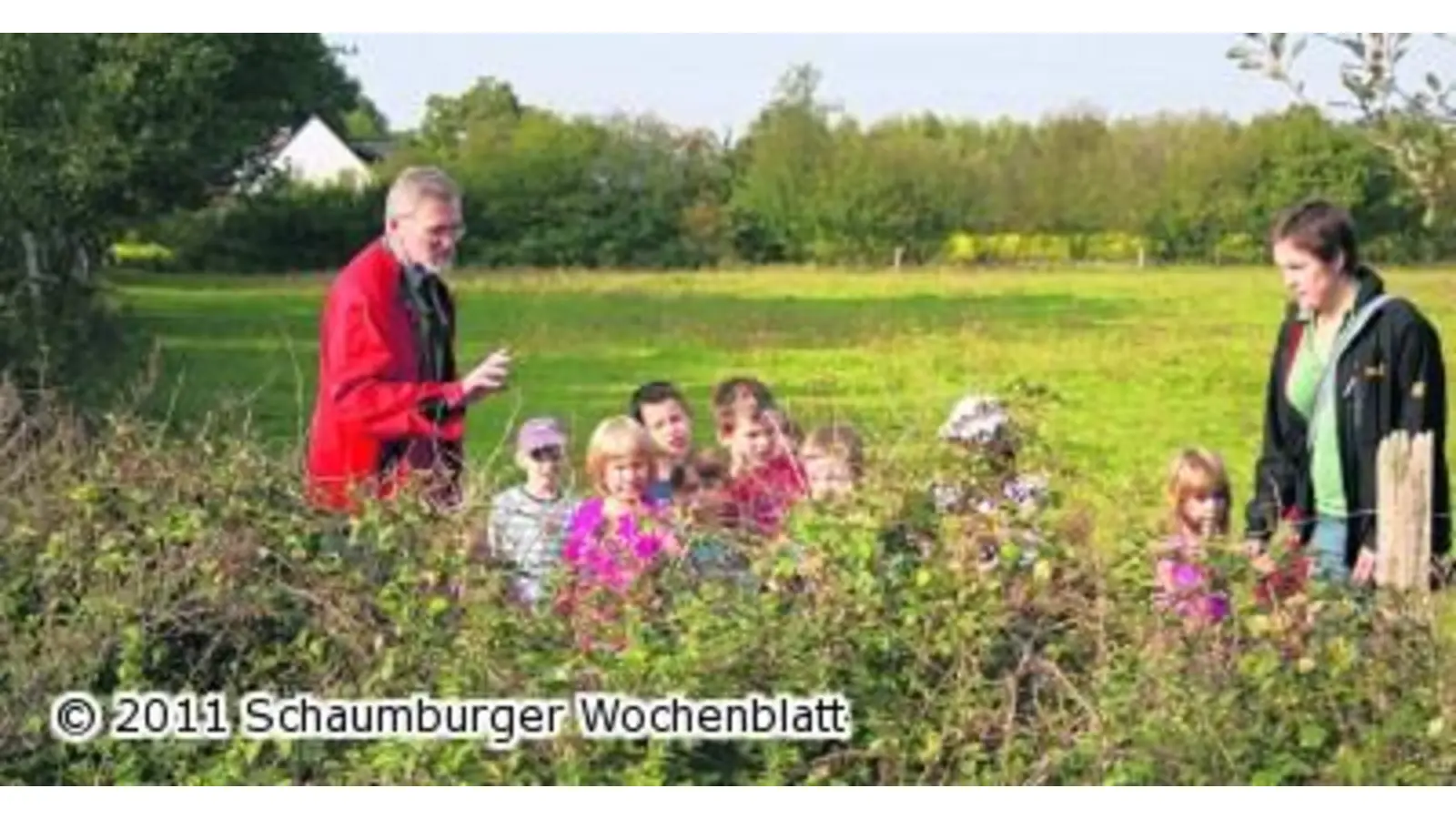 Kindergartenkinder besuchen Heidehof (Foto: red)