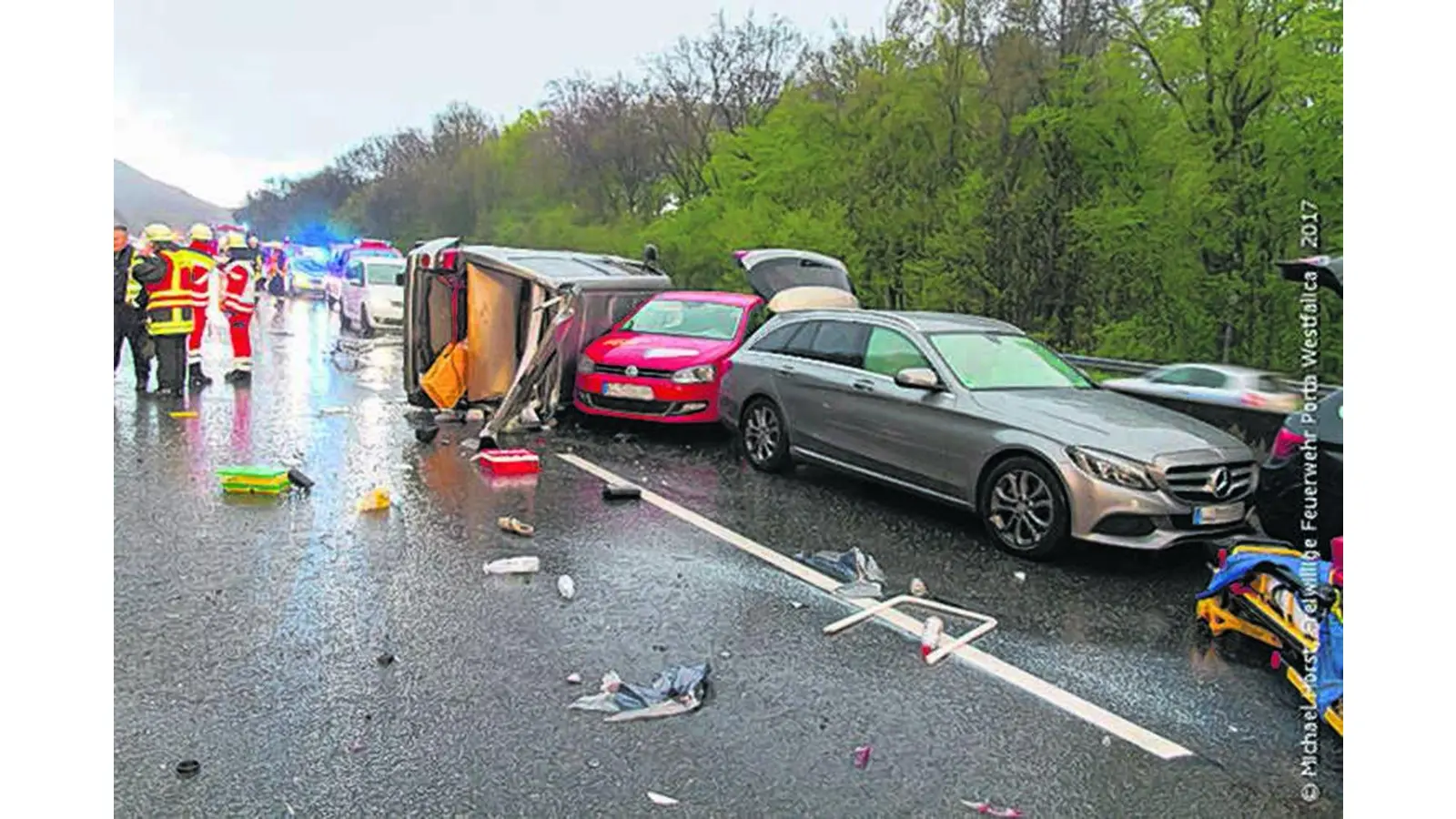 Mehrere Unfälle auf der A 2 bei Bad Eilsen (Foto: gr)