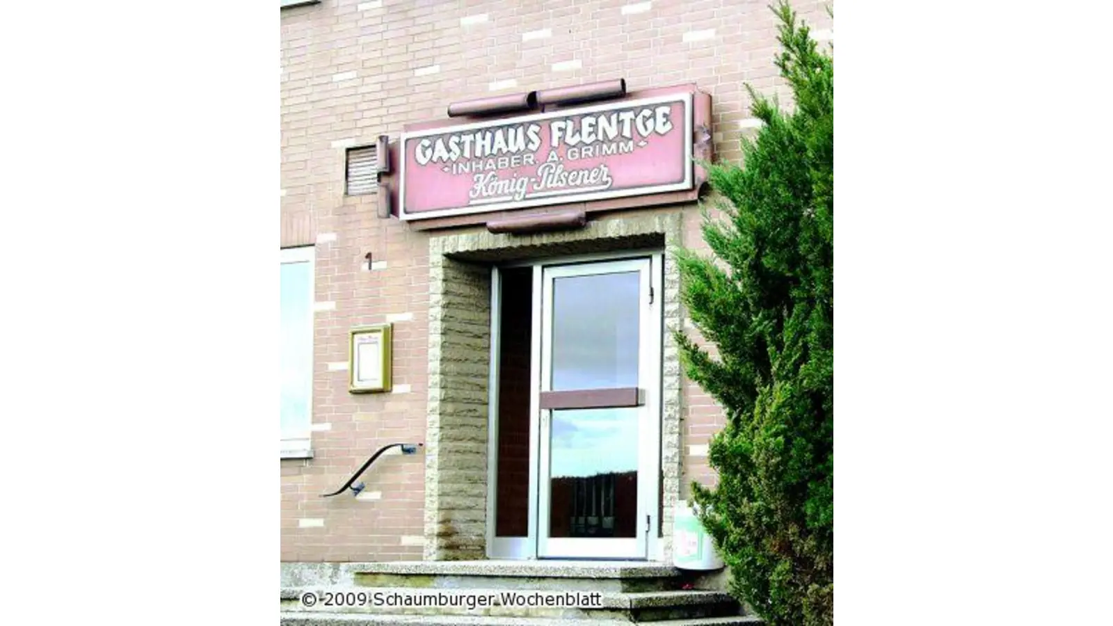 Das Traditionsgasthaus Flentge ist geschlossen (Foto: tt)