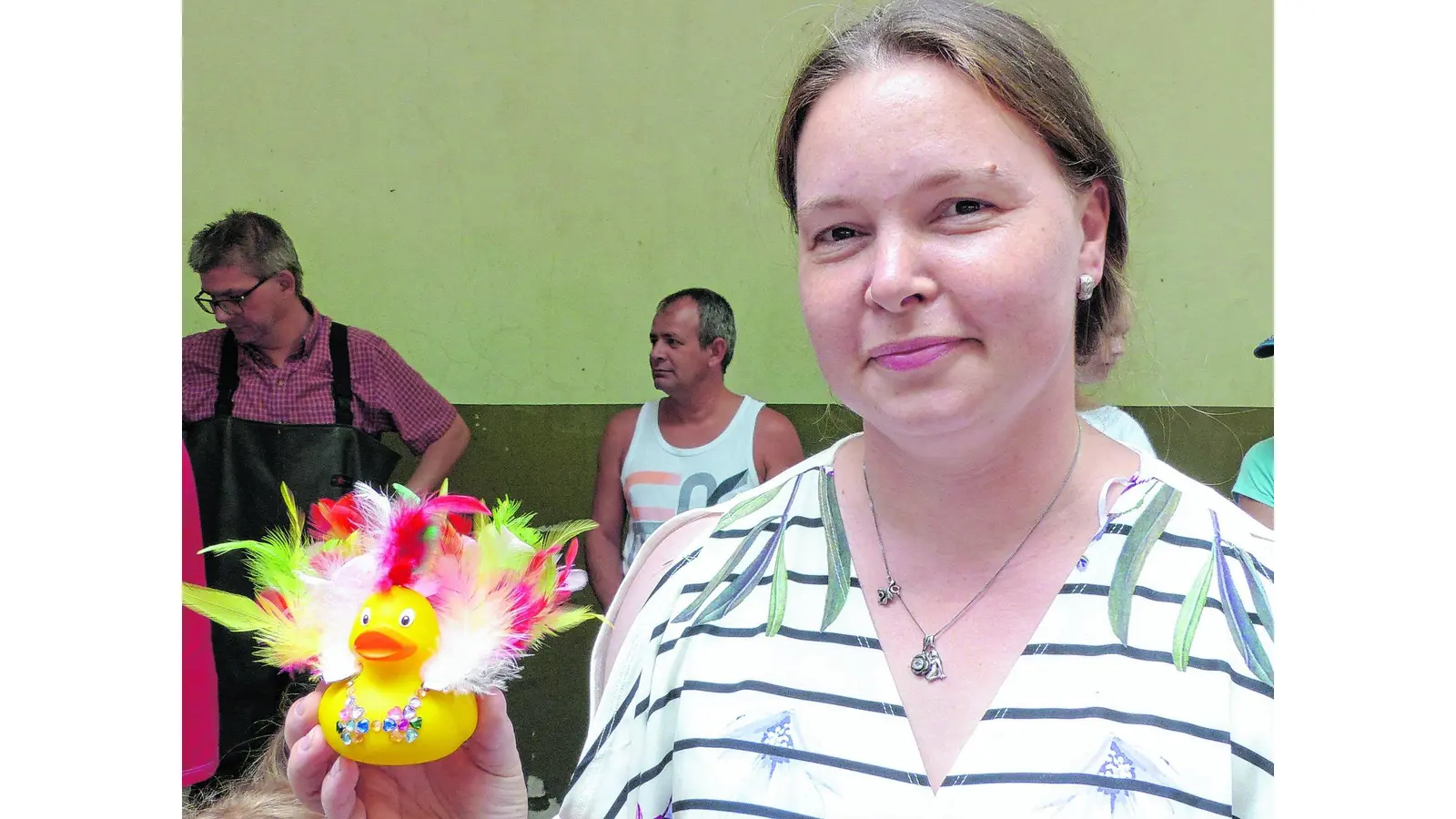 Auch Bergmann und Nonne schwimmen auf der Aue (Foto: al)
