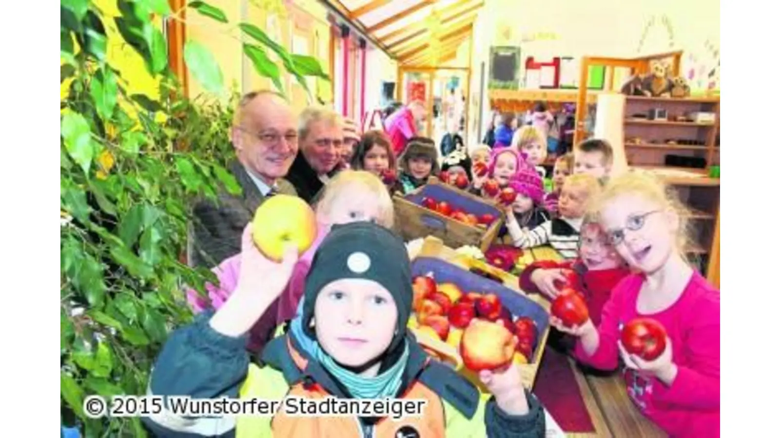 Rotary-Äpfel für die rund 1000 Kinder (Foto: jan)