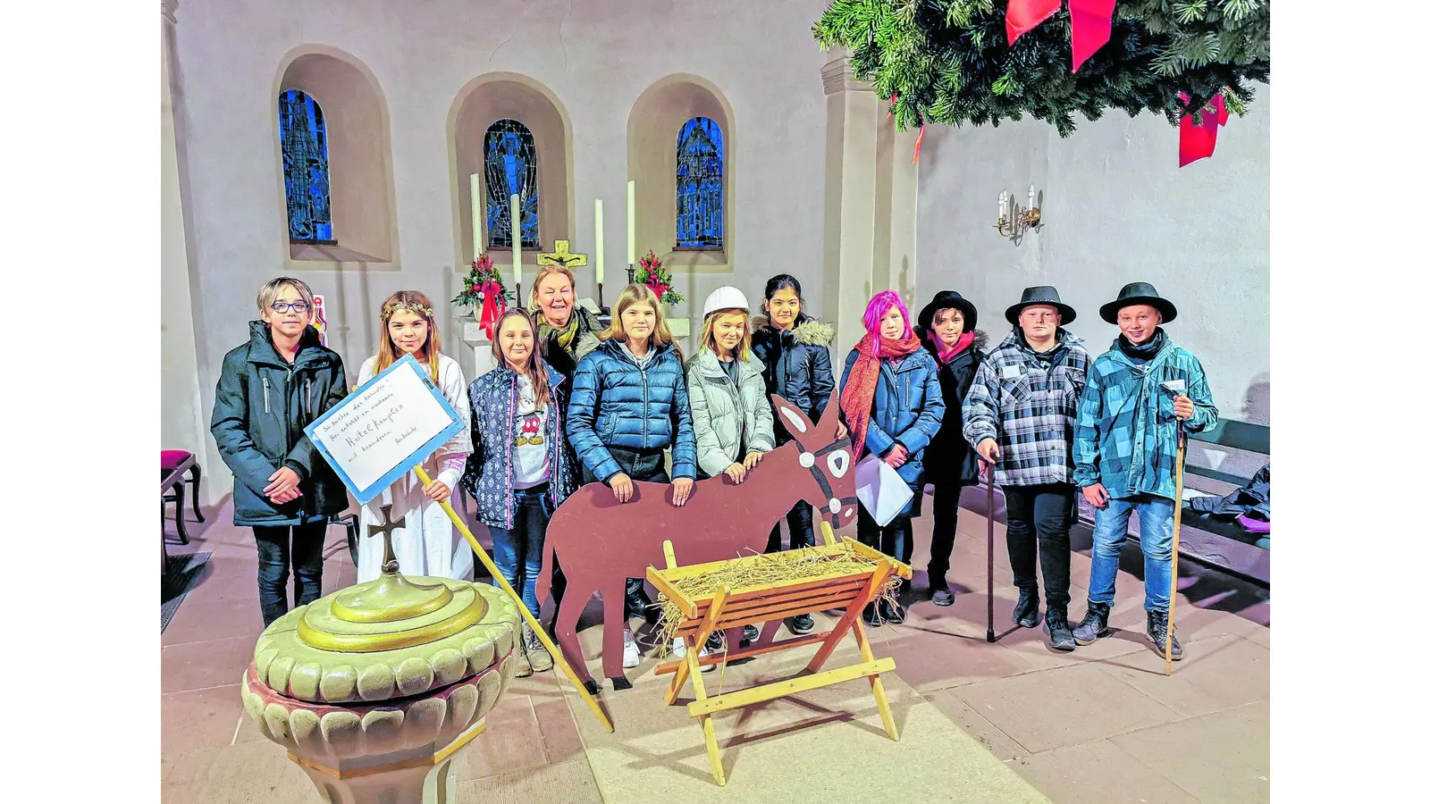 Krippenspiel mit echten Tieren (Foto: red)