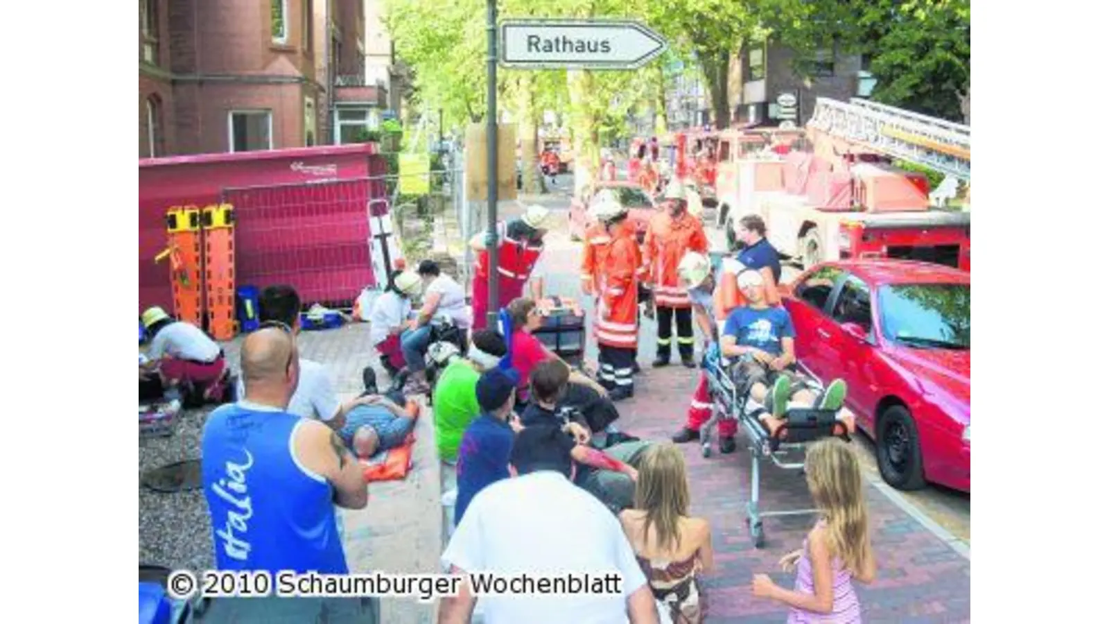 Feuerwehr und DRK im Übungseinsatz (Foto: red)