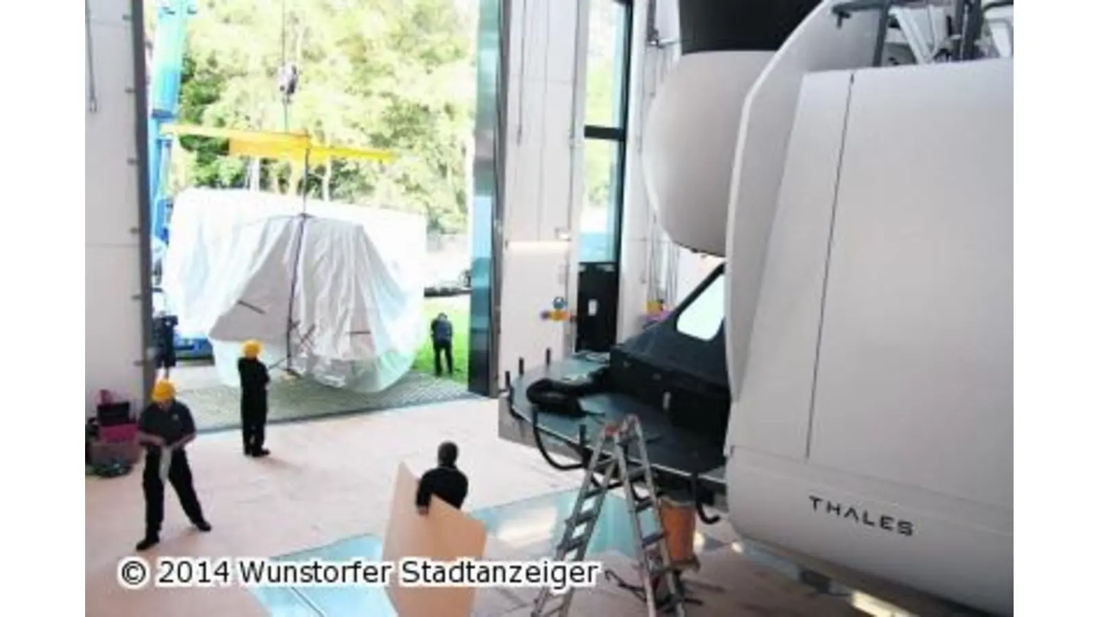 Simulator wird für A 400 M installiert (Foto: gi)