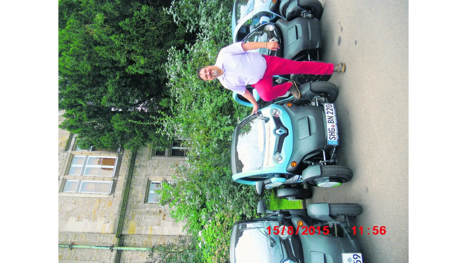 Verwaltungsflitzer Teil des Treffens (Foto: red)