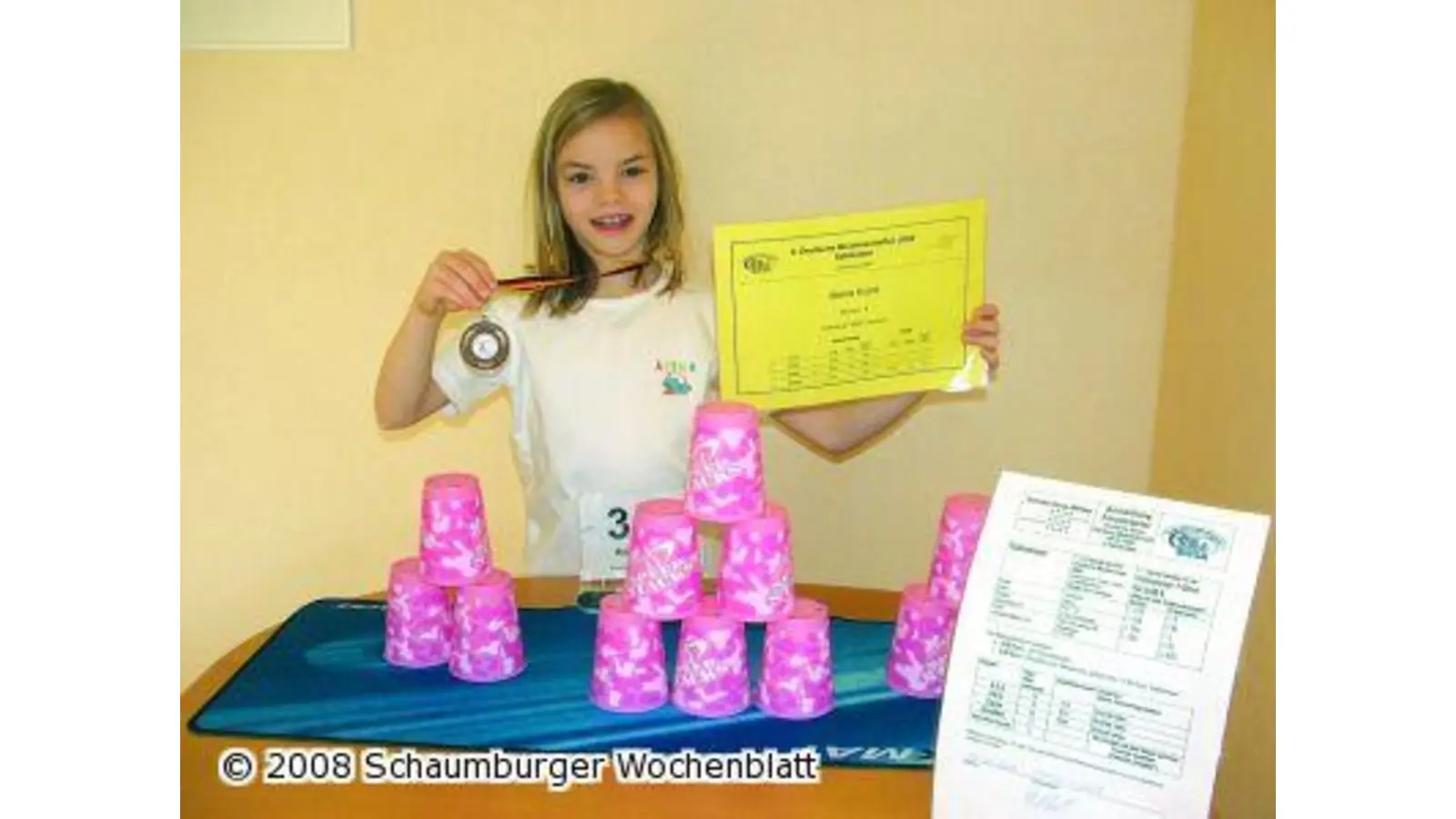 Alena stapelt sehr schnell (Foto: pd)