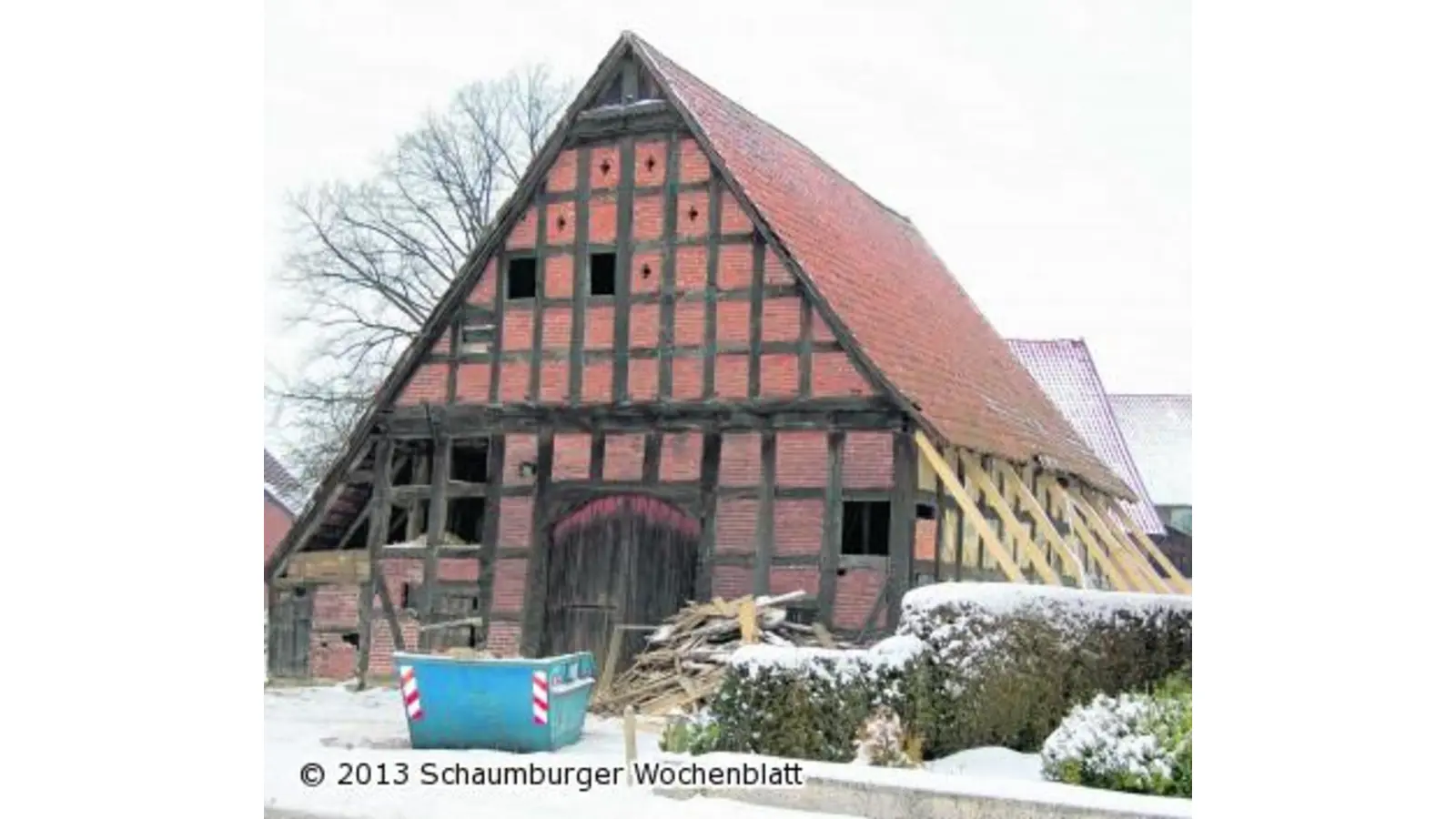 Ein Haus geht bald auf die Reise (Foto: wtz)