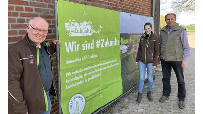 Neue Image-Werbung für das Landvolk: Achim Pohl, Friederike Werner und Dieter Wilharm-Lohmann stellen die neue Kampagne vor. (Foto: nd)