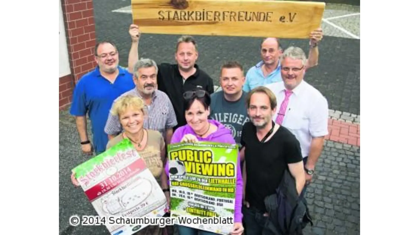 WM-Fußballgucken mit den Starkbierfreunden (Foto: wa)