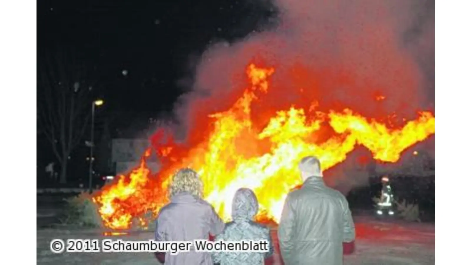 Tannenbäume gehen wieder in Flammen auf (Foto: bb)