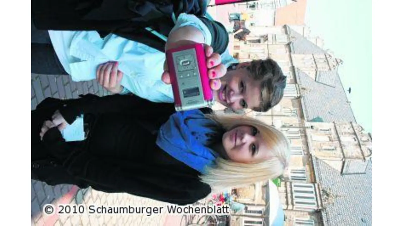 Fragen stellen für das Schulradio (Foto: ih)
