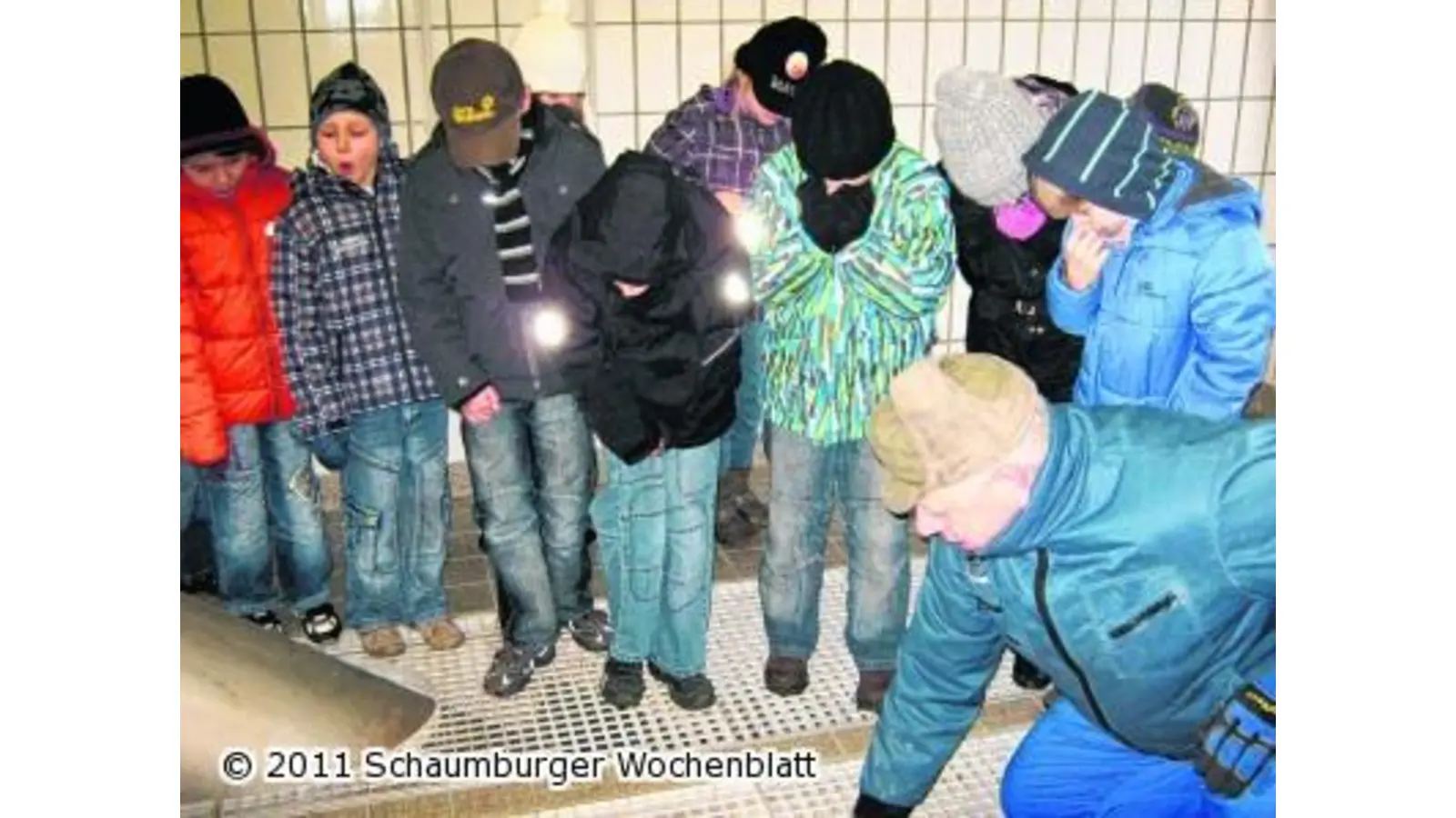 Klärender Besuch der Schüler (Foto: red)