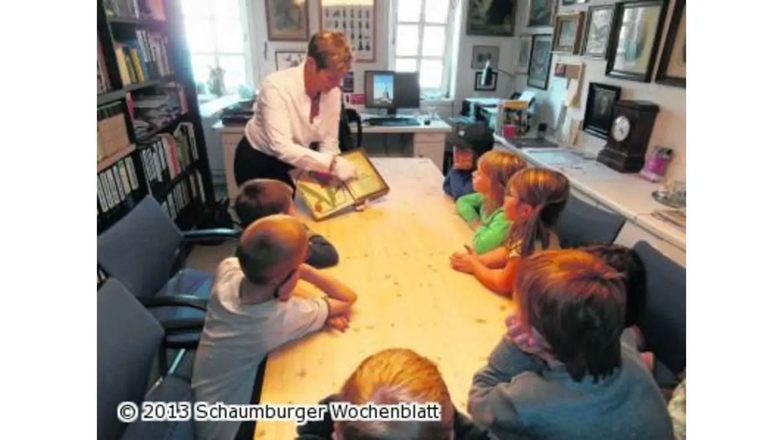 Lese-Uni-Kinder besuchen Museum (Foto: red)