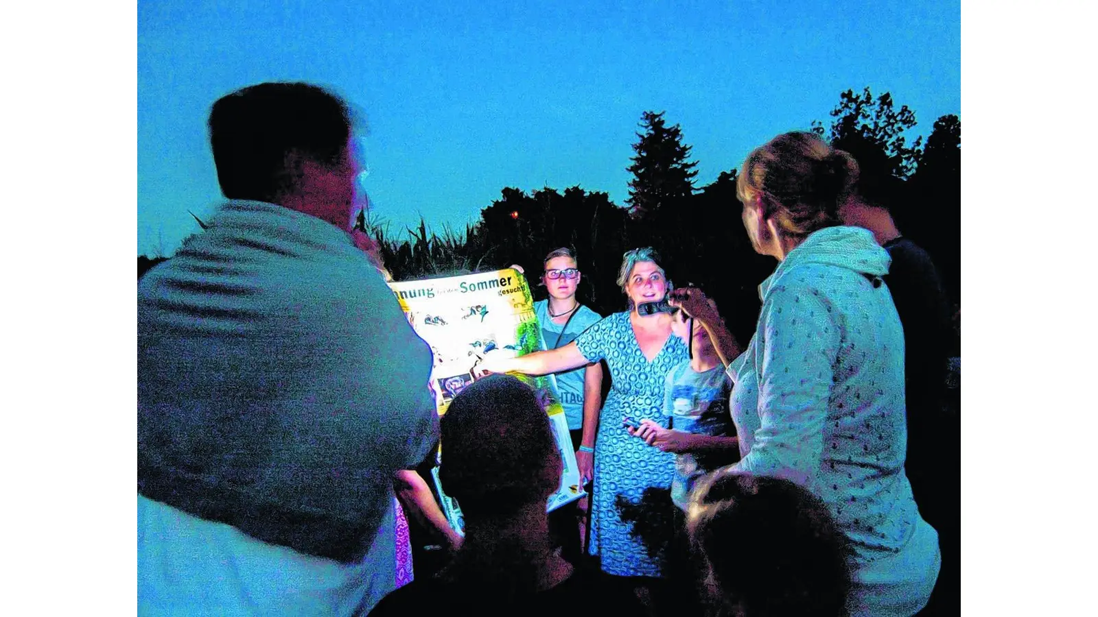 Den nächtlichen Insektenfängern auf der Spur (Foto: ste)