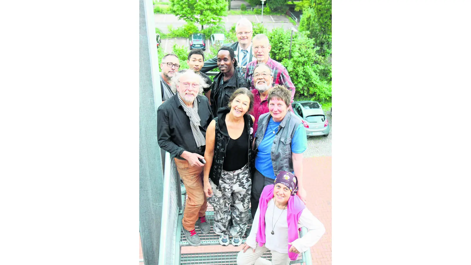 Die Kunst entsteht vor den Augen der Besucher (Foto: red)