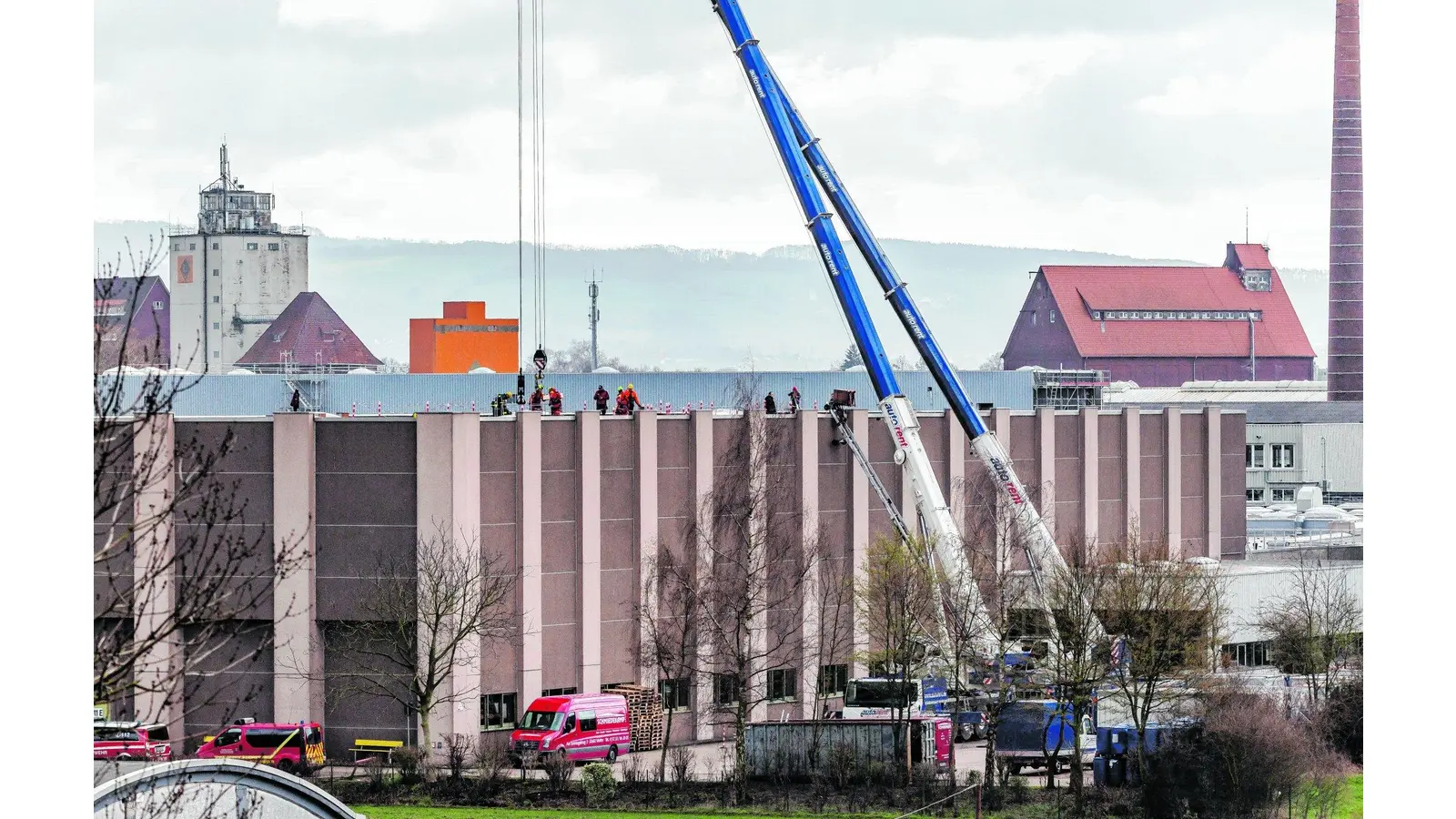 Ein Zwischenfall am Hochregallager (Foto: ste)