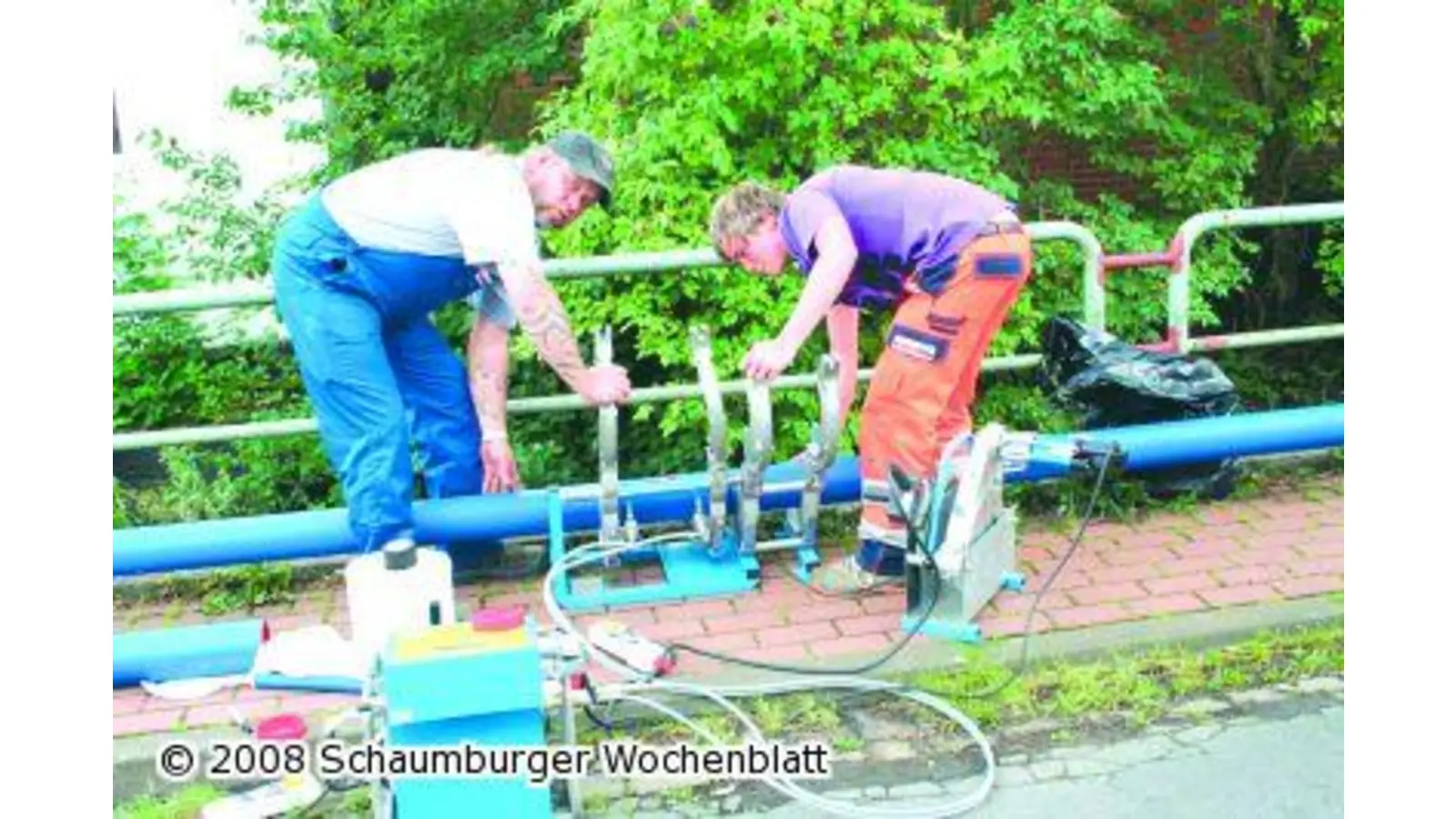 Wanderbaustelle auf der Auestraße (Foto: red)