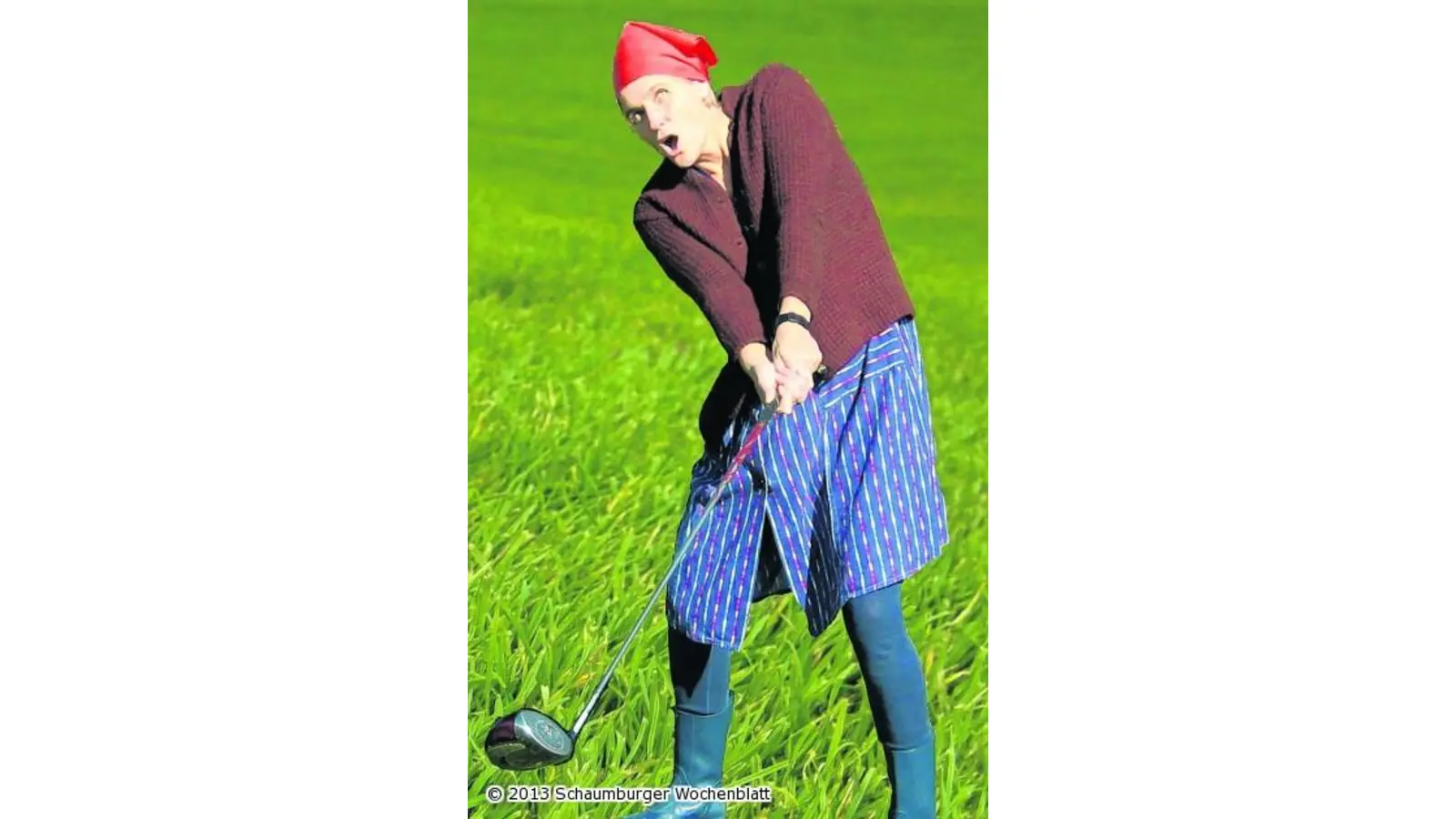 Eine Golfrunde mit Auguste (Foto: em)