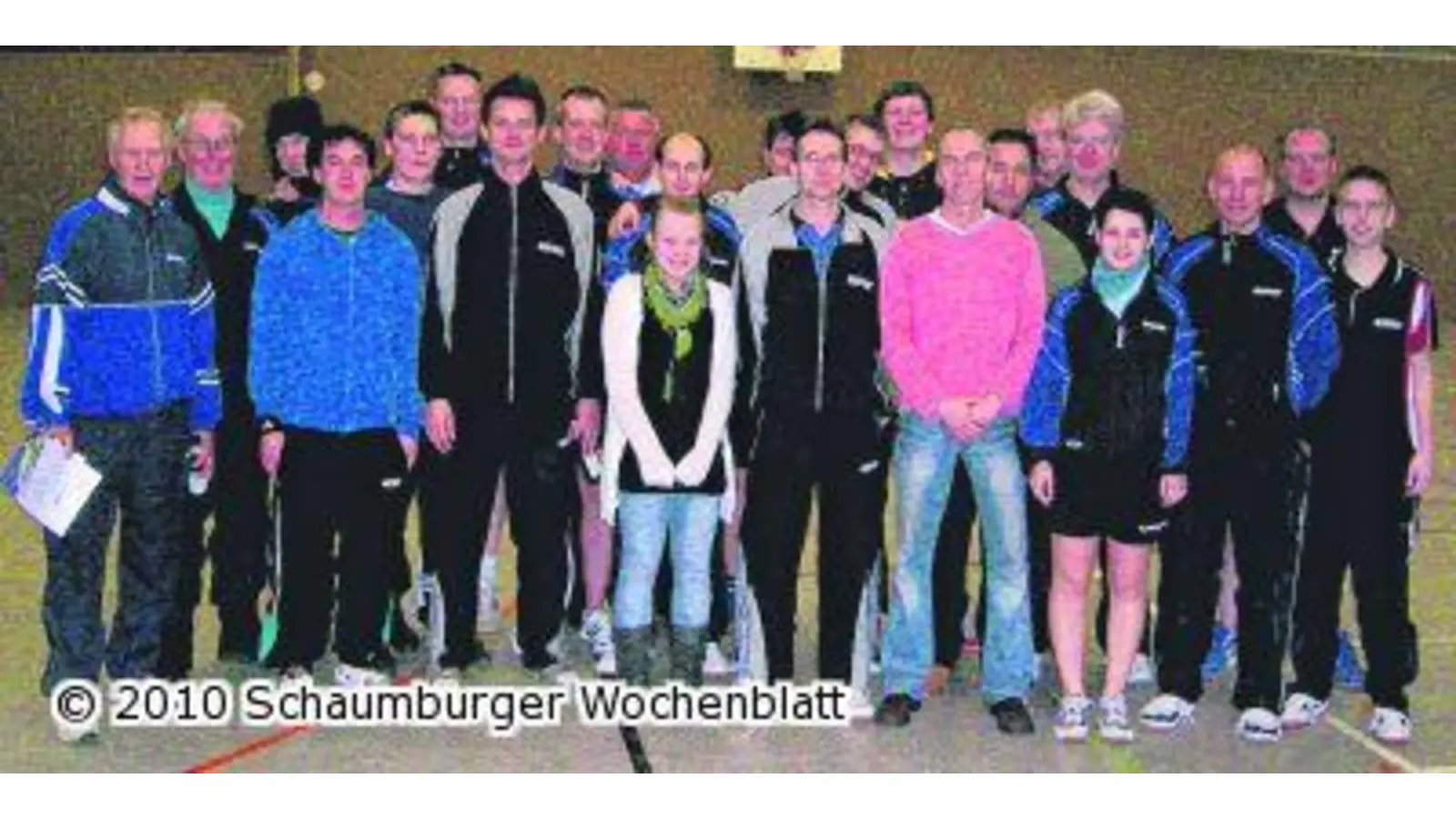 Beste Beteiligung an den TT-Vereinsmeisterschaften (Foto: pd)