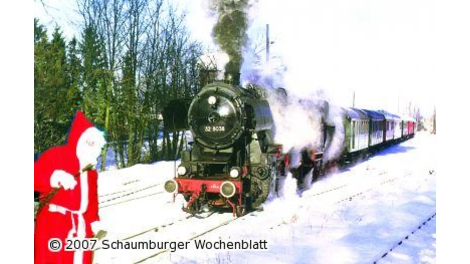 Nikolaus-Fahrten mit der Dampfeisenbahn (Foto: km)