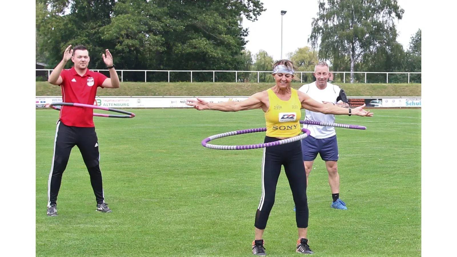 Spaß mit dem Reifen (Foto: red)