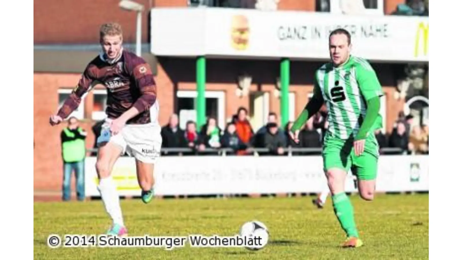 Bückeburg im Duell mit dem Tabellenvierzehnten (Foto: bb)