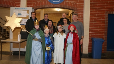 Zu Gast auf dem ehemaligen Kaliwerk Sigmundshall: Die Sternsinger. (Foto: gi)