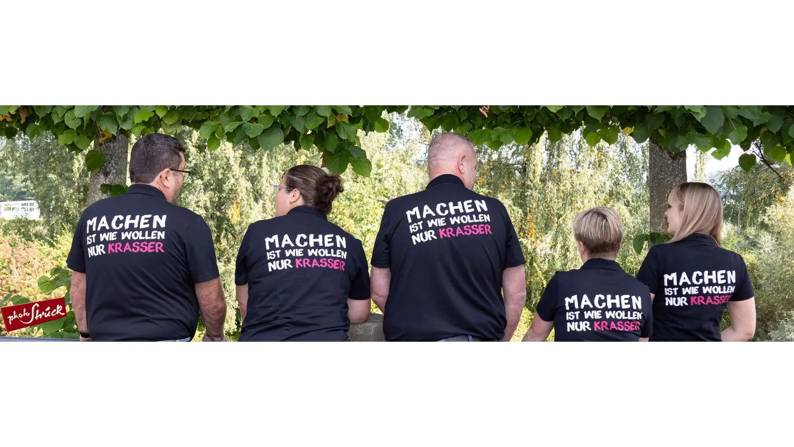 Das Motto des Vereins. Machen ist wie wollen nur krasser. (Foto: Foto Struck)