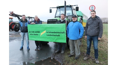 Friedliche Demonstration von Landwirten aus Steinhude, Klein Heidorn und Großenheidorn.  (Foto: gi)