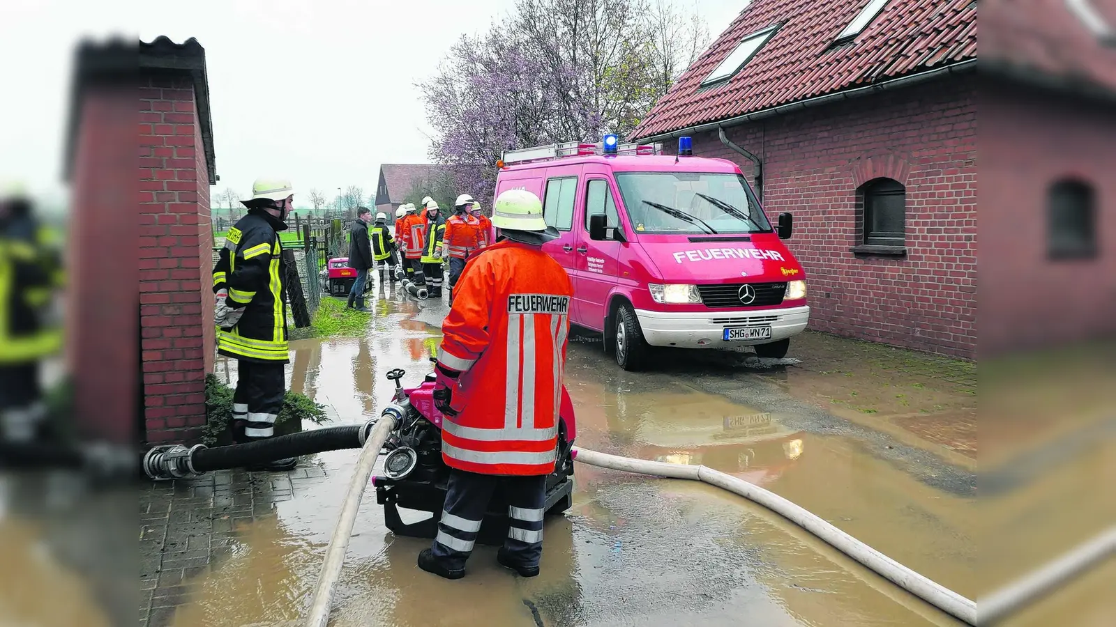 Feuerwehren sind beim Unwetter gefordert (Foto: jl)