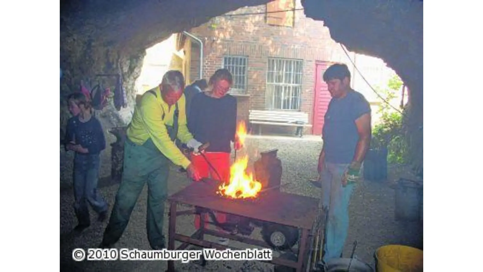 Schmieden im Museum (Foto: ro)