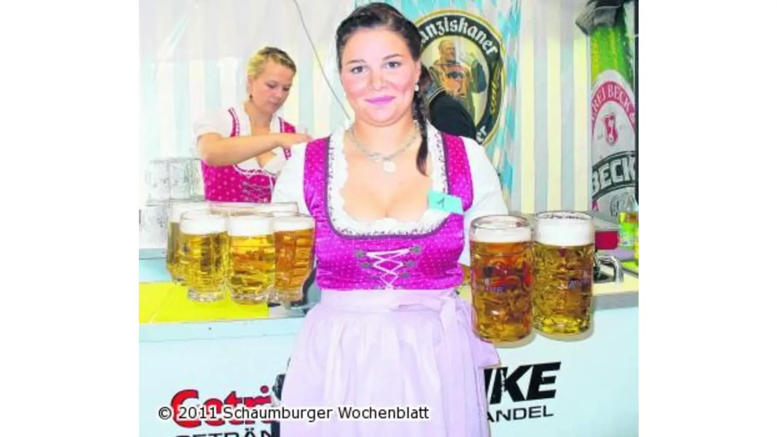 Drei Tage lang Hochstimmung auf der Wiesn am Schlosspark (Foto: hb)