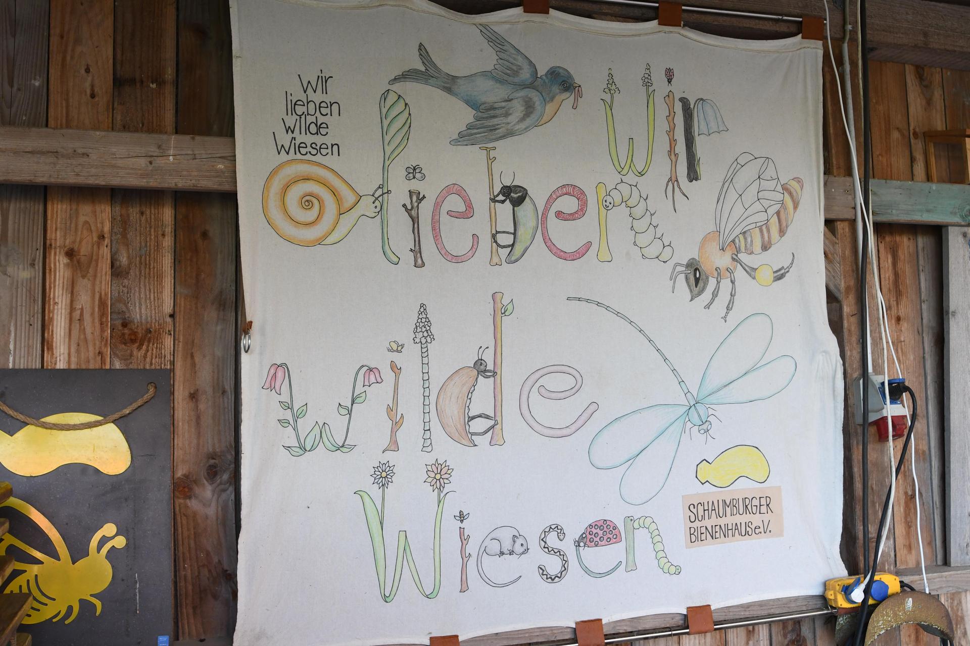 Am Bienenhaus. (Foto: nd)