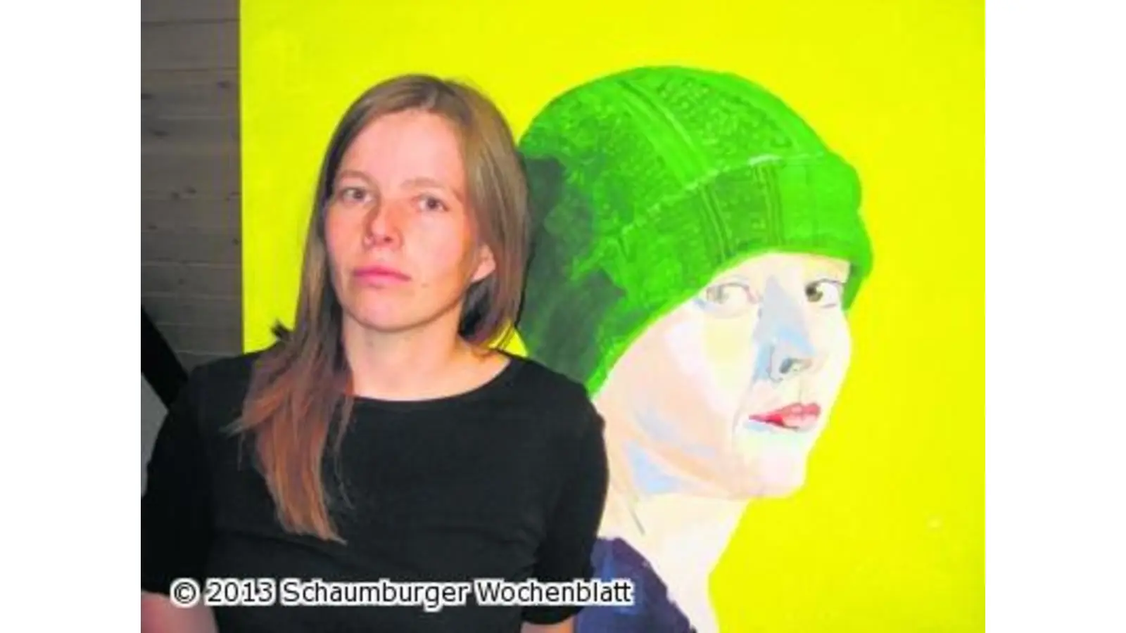 Und auf dem Boden ein illustrierter Rollentext (Foto: em)