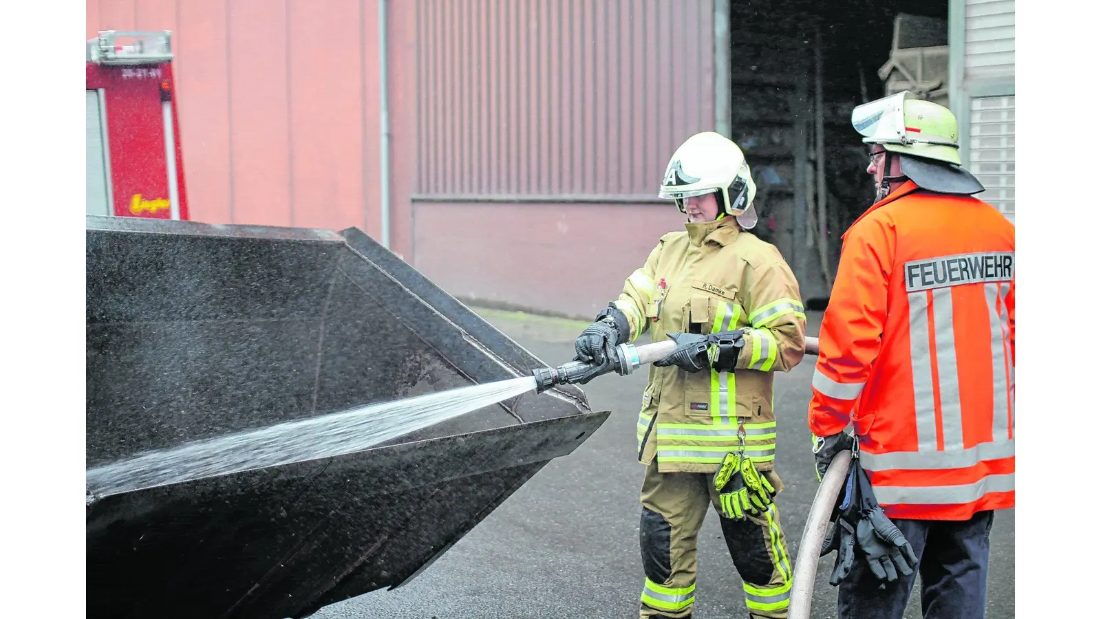 Maisrückstände brennen in Trocknungsanlage (Foto: red)