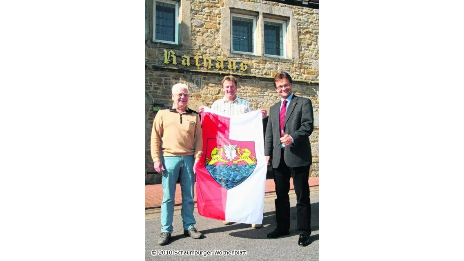 Fahne mit Stadtwappen (Foto: gi)