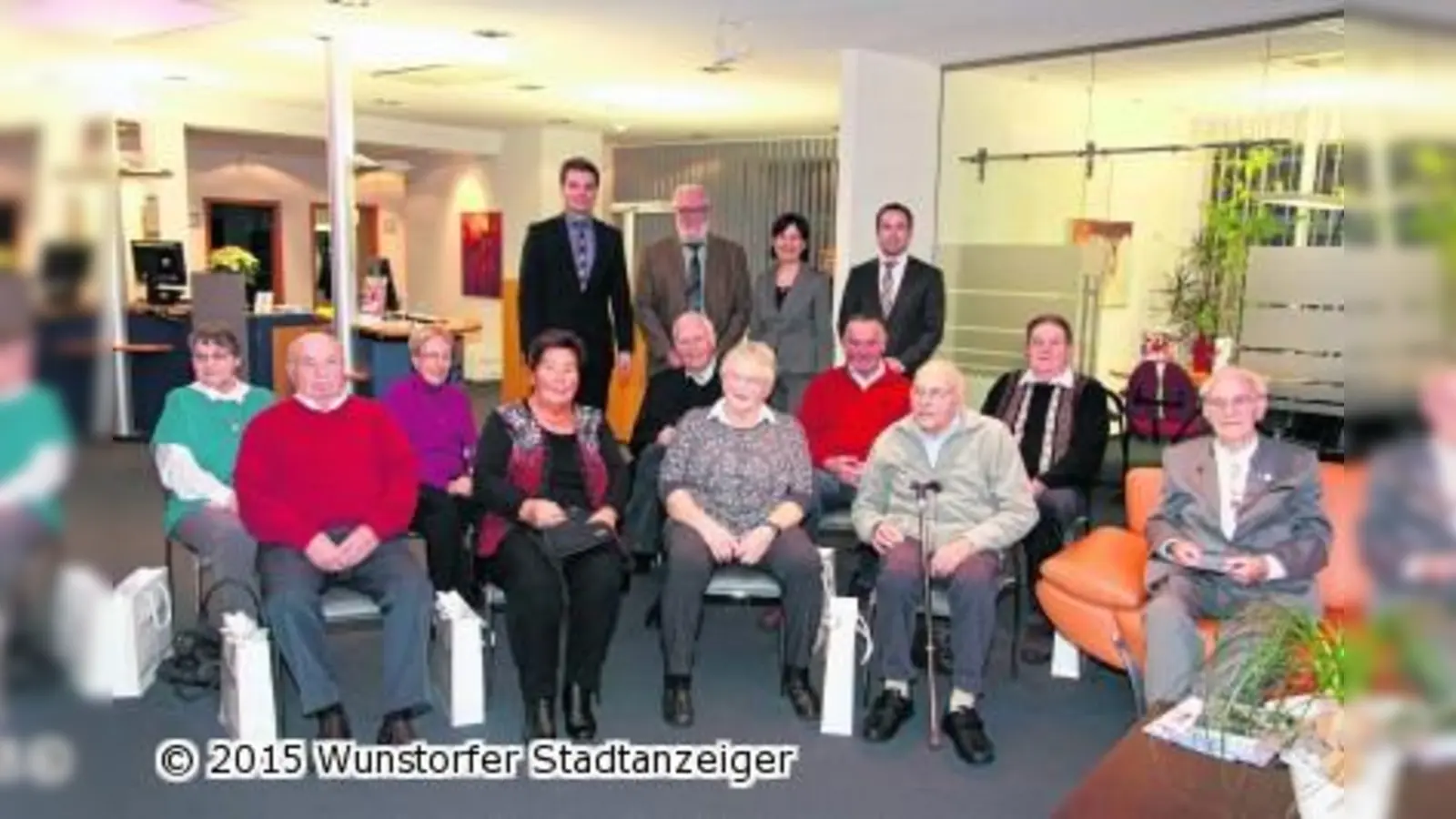 Volksbank zeichnet Mitglieder für 50-jährige Zugehörigkeit aus (Foto: gi)